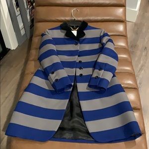 Moschino blue and grey long vest size 2
